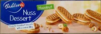 Mängden socker i Nuss-dessert Hazelnut