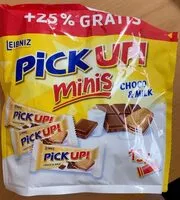 Mängden socker i PICK UP minis Choco & Milk