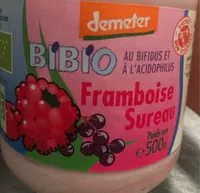 Mängden socker i Yaourt Framboise Sureau bio
