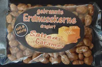 Mängden socker i gebrannte Erdnusskerne Salted Caramel dragiert