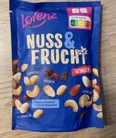 Mängden socker i Nuss&Frucht gesalzen