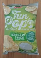 Mängden socker i Fun Pop's Sour Cream & Onion Geschmack