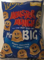Mängden socker i Monster Munch