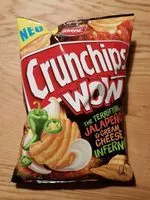 Mängden socker i Crunchips Jalapeño and Cream Cheese