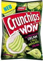 Mängden socker i Crunchips Cream and Mild Wasabi