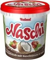 Mängden socker i Naschi - Brotaufstrich mit Haselnüssen & Kokosraspeln 200G