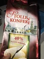 Mängden socker i Stollenkonfekt 40% Mandel-Marzipan-Füllung