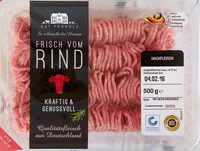 Mängden socker i Hackfleisch frisch vom Rind