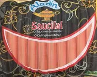 Mängden socker i Saucisses de volaille Saucilal