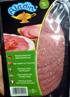 Mängden socker i Salami de boeuf avec viande de poulet