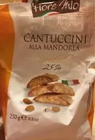 Mängden socker i Cantuccini alla mandorla