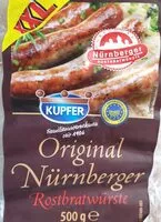 Mängden socker i Nürnberger Rostbratwurst