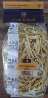 Mängden socker i Königsspätzle
