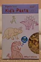 Mängden socker i Organic Dinos Kid's Pasta