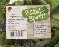 Mängden socker i Baby Spinat