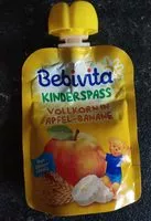 Mängden socker i Vollkorn in Apfel-Banane