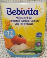 Mängden socker i Makkaroni auf Tomaten-Zucchini-Gemüse und Putenfleisch
