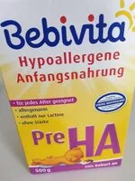 Mängden socker i Bebivita - Hypoallergene Anfangsnahrung Pre Ha