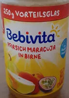 Mängden socker i Pfirsich Mit Maracuja In Birne