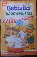 Mängden socker i Bärenmüsli Früchte