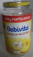 Mängden socker i Müesli in Früchten