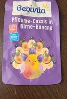 Mängden socker i Plaume-Cassis in Birne-Banane