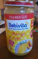 Mängden socker i Bebivita - Mango in Apfel
