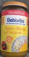 Mängden socker i Apfel - Mango mit Vollkorn