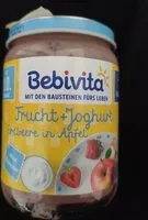 Mängden socker i Frucht+Joghurt Erdbeere in Apfel