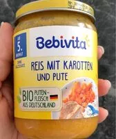 Mängden socker i Bio reis mit karotte und pute