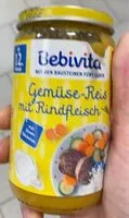 Mängden socker i Gemüse-Reis mit Rind