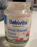 Mängden socker i Brassé pommes fraises céréales