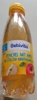 Mängden socker i Bebivita Fenchel mit Apfel in stillen Mineralwasser