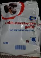 Mängden socker i Lebkuchenherzen gefüllt