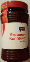 Mängden socker i Erdbeer-Konfitüre