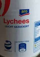 Mängden socker i Lychees leicht gezuckert