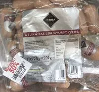 Mängden socker i Delikatess Leberwurst Grob