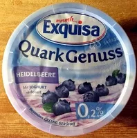 Mängden socker i Quarkgenuss - Heidelbeere