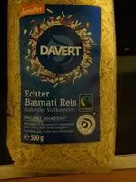 Mängden socker i Echter Basmati Reis