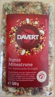 Mängden socker i Bunte Minestrone, 500 G, Davert