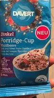Mängden socker i Dinkel Porridge Cup Waldbeere