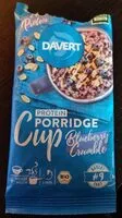 Mängden socker i Protein Porridge Cup Blueberry Crumble