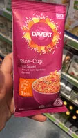 Mängden socker i Davert Bio Rice cup Süß sauer,70 G
