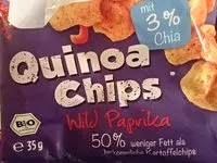 Mängden socker i Quinoa Chips, Wild Paprika