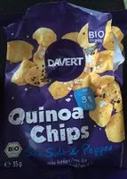Mängden socker i DAVERT Bio Quinoa Chips Sea Salt & Pepper, 35 G