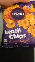 Mängden socker i Lentil Chips Sweet Oriental