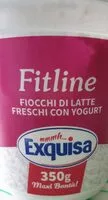 Mängden socker i Fitline Fiocchi di latte freschi con yogurt