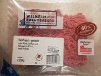 Mängden socker i Hackfleisch gemischt