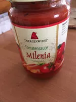 Mängden socker i Tomatensauce Milenia