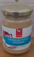 Mängden socker i Viana Bio Zwiebelmettvurst Reloaded, 140 GR Glas -veggie Zwiebel Sonnen Creme